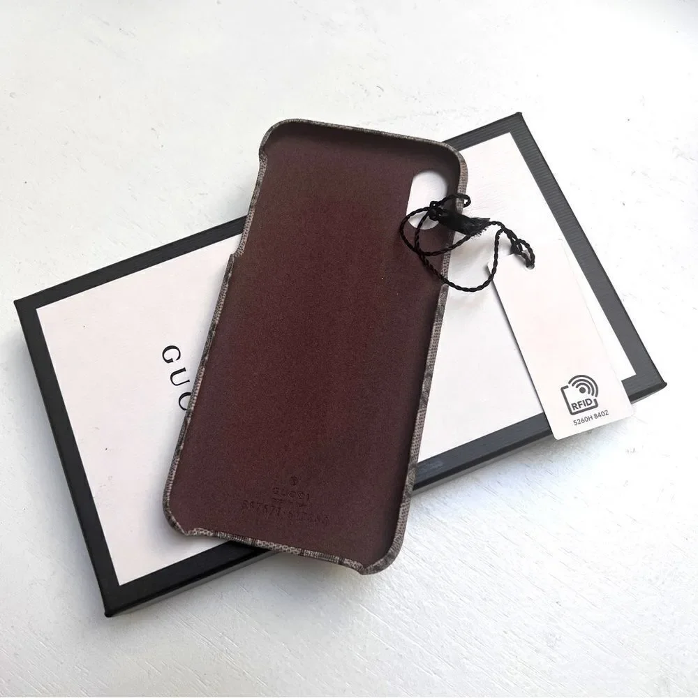 GUCCI GG Supreme Monogram Ophidia iPhone X/ XS Case NWT